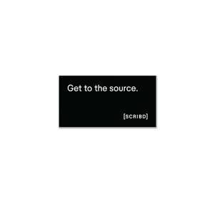 "Get to the Source" Custom Rectangle Sticker (Removable)
